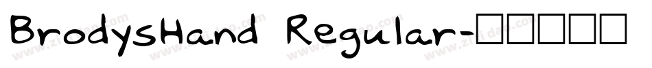 BrodysHand Regular字体转换